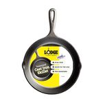Lodge Pre-Seasoned Cast Iron Skillet (9 Inch, Black)