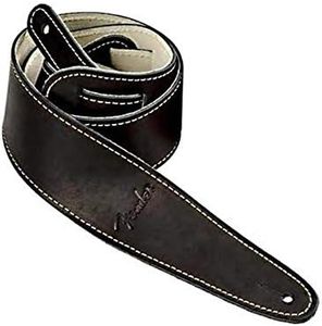 Fender Ball Glove Leather Guitar Strap, 2.5in, Black