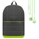 Vangoddy Grove Water Resistant Backpack Rucksack (Apple Green) for Dell Latitude 14/15 / Rugged Series Laptop + Stereo Earphone with Mic