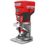 CRAFTSMAN V20 Router, Fixed Base, 7 Speeds, 16,000-30,000 RPM, Bare Tool Only (CMCW400B)