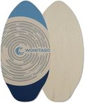WONITAGO Skimboard with EVA Grip Pad and High Gloss Clear Coat, Durable Wooden Skim Boards for Kids and Adults, 41", Navy&Blue