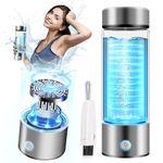 Lozltx Upgrade Hydrogen Water Bottle with Brush【3000PPB】【NO.1 Double Hydrogen Content】 Hydrogen Water Bottle with TOP SPE PEM Technique, Improve Water in 3 Min