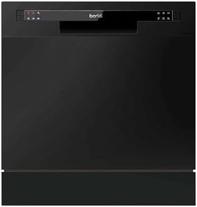 Table top dishwasher, 8 place settings and 6 programmes - Black