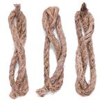 Überleben Tindår Tinder Wick, Fire Starter Rope Refill (3-Pack) - Waterproof, 60 Min Burn Time Fire Tinder - Paraffin Wax Rope Hemp Wick - Emergency Fire Starter, Bushcraft Survival Kit