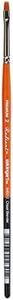 KINGART 6450-2 TAKLON Chisel Blender Paint Brush, 2, Black/Silver/Orange