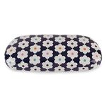 LAGO TERRA Retro Floral Print Hard Shell Glasses Case - Daisy Chain Navy (Medium)