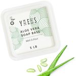 Skin Said Yes 2.2kg (5 Lb) Aloe Soap Base - SLS/SLES free, No Palm Oil, Organic Soap Base, Bulk Aloe Melt and Pour Soap Base, Natural Soap Base for Soap Making Organic, Soap Making Supplies