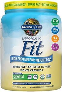 Garden of Life Raw Organic Fit Powder, Original - High Protein for Weight Loss (28g) Plus Fiber, Probiotics & Svetol, Organic & Non-GMO Vegan Nutritional Shake, 10 Servings