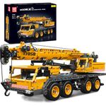 Mould King 17058 City Mobile Crane Truck Toy Building Set, Construction Vehicle Model Blocks Kit for Adults, Toys Gifts for Kids Children, Playset for Boys and Girls Ages 8+(997 Pieces)