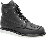 HARLEY-DAVIDSON FOOTWEAR Men's Hagerman Motorcycle Boot, Black, 11.5 M US