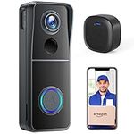 Morecam Wireless Video Doorbell Camera with Wireless Chime, Door Bell Ringer Wireless with Camera