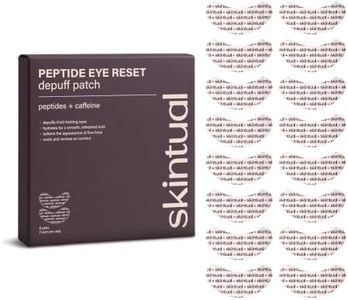 Skintual Peptide Eye Reset, Cooling Under-Eye Patches for Women - 8 Pairs