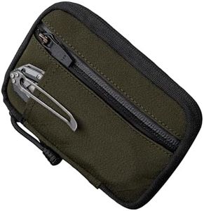 ALPAKA HUB Pouch Pro EDC Organizer - Small Tool Pouch for Electronics, Cables with YKK Zipper, Daily Use and Travel - Army Green Axogrid 300D Weatherproof UV Resistant Fabric