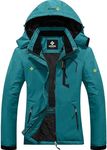 GEMYSE Women's Mountain Waterproof Ski Snow Jacket Winter Windproof Rain Jacket (Moonblue,X-Large)