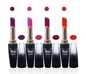 Seven Seas 4G Matte Lipstick Combo Set Of 4(orange l pink pink yellet)