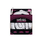 Ernie Ball 6045EB Straight/Angled Coiled Instrument Cable White 30'