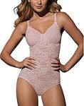 Bali Lace 'N Smooth BodyBriefer, Rosewood, 34B