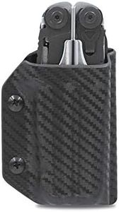 Clip & Carry Kydex Multitool Sheath for LEATHERMAN Surge - Made in USA (Multi-Tool not Included) EDC Multi Tool Sheath Holder Holster Cover (Carbon Fiber Black)