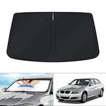 KUST Windshield Sun Shade for 2006-2011 BMW 3 Series Sedan Sunshade Window Sun Visor Protector Foldable Blocks UV Rays Keep Your Car Cooler