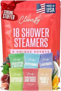 Cleverfy Shower Steamers Aromatherapy - 18 Pack of Shower Bombs with Essential Oils. Self Care Stocking Stuffers for Women and Teens and Christmas Gifts for Women. Red Set