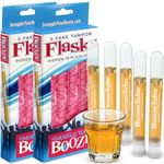 Smuggle Your Booze Tampon Flask Set - Pack of 10, 1oz Tube Flasks with Resealable Wrappers Secret Flasks for Liquor Disguise - Discreet Flask for Women - Hidden Alcohol Containers - Fake Tampon Flasks