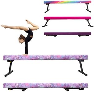 86 York 6ft/8ft Gymnastics Balance Beam, High and Low Floor Beam Gymnastics Equipment for Kids/Adults,Gymnastics Beam for Training,Physical Therapy and Professional Home Training with Legs