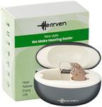 Hearven BTE Hearing Aids Rechargeable Hearing Aids with Noise Cancellation - Hearing Behind The Ear Hearing Amplifier with smart display- Clear Sound & Advanced 16 Channels Noise Cancellation -