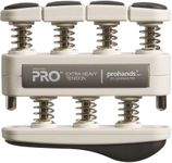 Prohands PRO Hand Exerciser, Finger Exerciser (Hand Grip Strengthener), Spring-Loaded, Finger-Piston System, Isolate and Exercise Each Finger, (11 lb Extra-Heavy Tension, Gray-Pro)