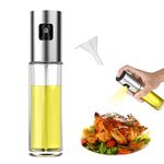 KISUOMAOYI Oil Sprayer Dispenser, Oil spray bottle Vinegar Sprayer, Dressing Spray Grilling Olive Oil Glass Bottle 100ml, Kitchen Gadgets for Air Fryer Kitchen Cooking Salad Baking BBQ