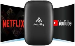 AutoSky Wireless CarPlay and Android Auto AI Box Lite for Factory Wired CarPlay Cars - Supports Netflix and YouTube - Go Wireless CarPlay and Android Auto. Wired CarPlay Required