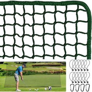 AZETIO Golf Hitting Net for Backyard & Garage Swing Training, Multi-Sport Practice Net for Golf, Baseball, Hockey & Chipping, Portable Ball Netting Accessories (4x4M, Green)