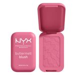 NYX Professional Makeup Buttermelt Blush, Buttery Soft Powder Blush, Up to 12 H Wear, Fade & Transfer Resistant, With Mango, Almond & Shea Butters, Shade: For The Butta