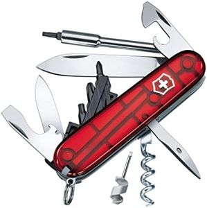 Victorinox, Cyber Tool S, Coltellino Svizzero, Originale, Multiuso, Campeggio, 27 Funzioni, Lama, grande, Cavatappi