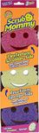 Scrub Daddy Scrub Mommy Washing Up Sponge - Dual Sided Scrubbing Non Scratch Scourers, Smiley Face Sponges for Cleaning Kitchen & Bathroom, Dish Scrubber, FlexTexture Home Products, Assorted 3 Pack