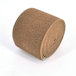 1 Roll Flat Elastic Cord 1.5-Inch Wide by 3-Yard Double-Side Twill Elastic Band(#14 Coffee)