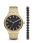 Armani Exchange Men's Three-Hand Date, Gold-Tone Stainless Steel Watch, AX7108