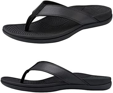 Everhealth Sandalias Caminata Chanclas Ortopédicas para Hombre con Soporte de Arco, para Fascitis Plantar, Pies Planos, Dolor en el Talón, Cómodo Sandalias de Playa Exteriores