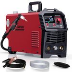 ARCCAPTAIN Plasma Cutter, [Large LED Display] 50Amps Cutter Machine with 110/220V Dual Voltage DC Inverter IGBT 1/2 Inch Clean Cut Post Flow and 2T/4T, for Beginners DIY