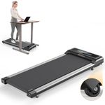 Nulzun Walking Pad Treadmill: Under Desk Treadmill 265 Lb Capacity for Home Office, 2.5HP Quiet/No Assembly/Portable Treadmills with Remote Control/LCD Display, Christmas for Women