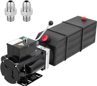 Garvee Hydraulic Power Unit, 220V 15 Quart Car Lift Hydraulic Pump Power Unit, Single Phase Hydraulic Power Unit, with 14L Plastic Tank, Electric Hydraulic Power Unit, Used for Car Maintenance