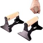 PULLUP & DIP Wooden Push Up Bars wi
