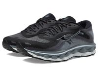 Mizuno Men's Wave Sky 7 Running Shoe, Black-Glacial Ridge, 10 Wide