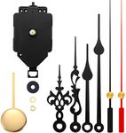 Hicarer Quartz Pendulum Clock Movement Mechanism DIY Repair Parts Replacement with 2 Pairs Hands and Pendulum for DIY Clock Repair