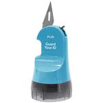 Guard Your ID 3 in 1 Wide Advanced Roller with Retractable Box & Envelope Opener and Identity Theft Prevention Security Stamp Turquoise