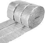YAOYDS Double Bubble Foil Insulation Roll, 3 Rolls 8cm x 10m Foil Insulation, 3mm Thickness Foil Insulation for Pipe, Shed, Radiator, Energy Saver Radiator Reflector Panels