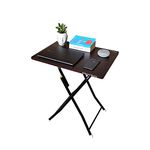 Urbain Home Multipurpose Foldable Study Cum Laptop Table, Folding Breakfast Table, Children's Table(Matte Finish,Dark Rose Wood)