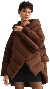 Orolay Women's Puffer Down Coat Cloak-type Jacket Coffee Medium