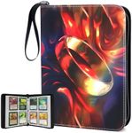 400 Pockets Trading Card Binder for MTG/YGO/TCG Cards,Portable Waterproof Card Storage Bag with Removable Sleeves, Card Book for Magic the Gathering Lord of the Rings