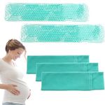 Reusable Perineal Ice Packs for Postpartum & Hemorrhoid Pain Relief, Hot & Cold Pack for Women After Pregnancy, 2 Ice Pack and 3 Cover (Green)