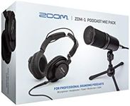 Zoom ZDM-1 Podcast Mic Pack, Podcast Dynamic Microphone, ZHP-1 Headphones, TPS-4 Tripod, Windscreen, 2-Meter XLR Cable, for Recording & Streaming Podcasts